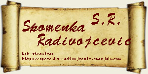 Spomenka Radivojčević vizit kartica